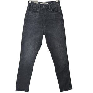 NWT‎ Hudson Women's Harlow Ultra High Rise Cigarette Black Ankle Jeans Size 26